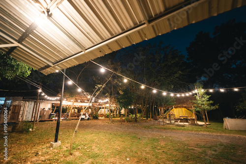 Glamping campsite with camp...