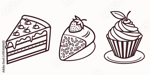 Desserts cake cupcake pastry sweets