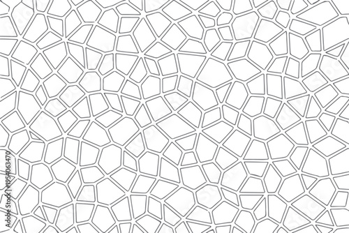 Abstract Geometric Mosaic Pattern Background with Irregular Polygon Line Texture