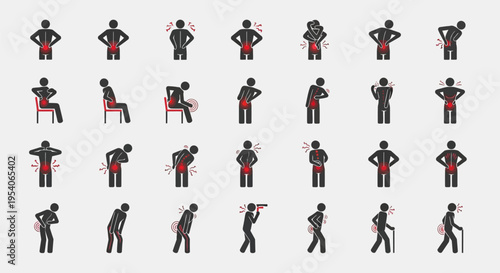 Collection of various human poses and actions.