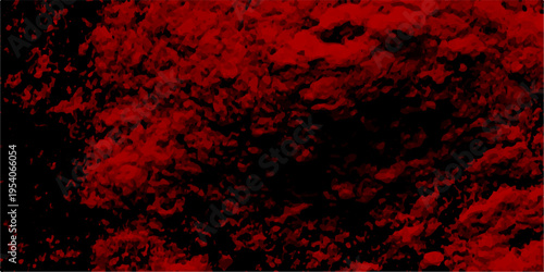Particles Stars and galaxy outer space sky night universe black. Red color powder explosion isolated on black background. Trendy living coral color texture of a concrete wall with cracks and scratches