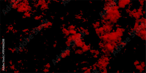 Particles Stars and galaxy outer space sky night universe black. Red color powder explosion isolated on black background. Trendy living coral color texture of a concrete wall with cracks and scratches