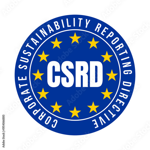 CSRD corporate sustainability reporting directive symbol icon