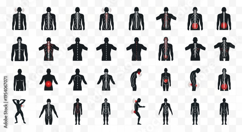 Collection of human body poses and gestures.