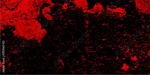 Particles Stars and galaxy outer space sky night universe black. Red color powder explosion isolated on black background. Trendy living coral color texture of a concrete wall with cracks and scratches