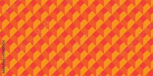 Vector decoration seamless material pattern with square cubic and cube design. Geometric pattern illustration mosaic .