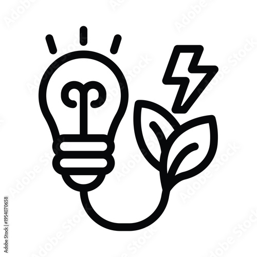  renewable energy line icon illustration vector graphic.eps