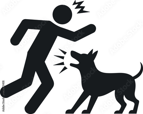 Person sleeping while being woken by a barking dog