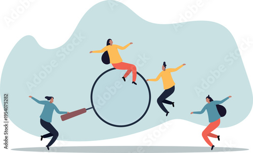 Chosen candidate, winning applicant to get new job, HR or human resources, hire outstanding candidate,human life and situation.