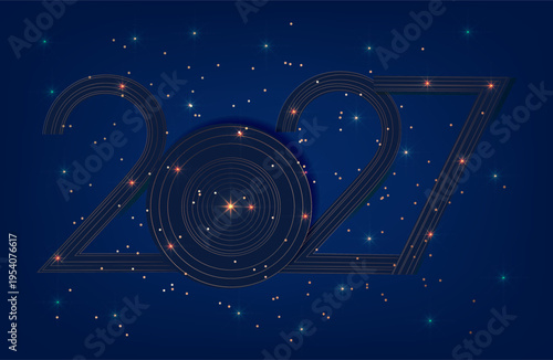 Happy Chinese New Year background 2027.
Year of the Goat. Traditional Chinese horoscope animal. Vector illustration. Business background 