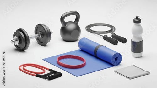 Home workout equipment for fitness and strength training