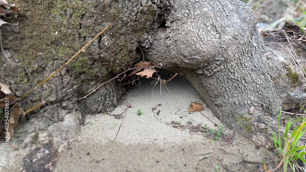 Fototapeta premium ants on a log