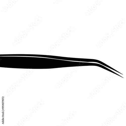 Laboratory Tweezers Silhouette for Fine Point Forceps and Scientific Precision
