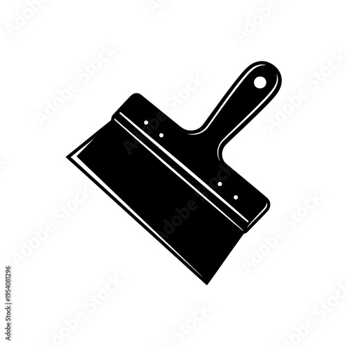 Silhouette of Rigid Propolis Scraping Putty Knife for Beekeeping Hive Maintenance