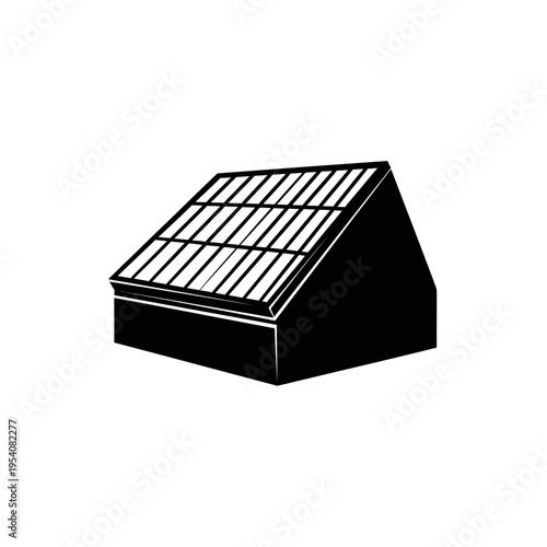Silhouette of Glass Topped Solar Wax Melter Box for Beekeeping Comb Recycling