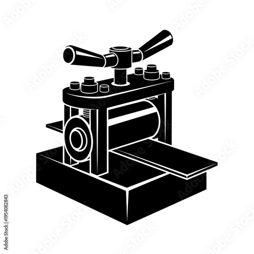 Manual Jeweler Rolling Mill Silhouette for Double Roller Machine Operations