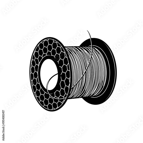 Frame Wire Spool Silhouette for Honeycomb Foundation and Apiary Equipment