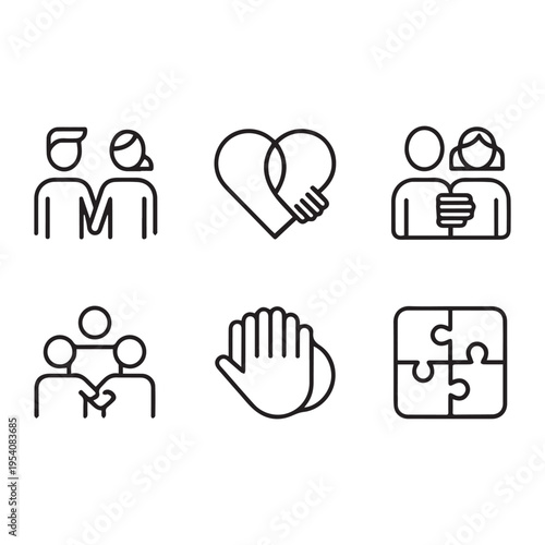 Vector social network icons.