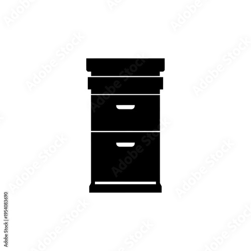 Silhouette of Narrow Nucleus Beehive Starter Colony Box for Beekeeping Growth