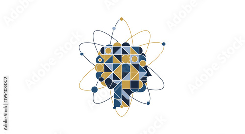 Abstract Brain Atom Model - Conceptual Intelligence Network