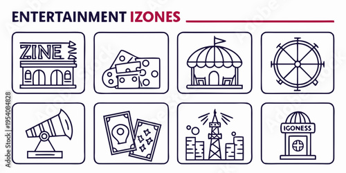 Entertainment and attractions entertainment zine carnival shooting target megaphone