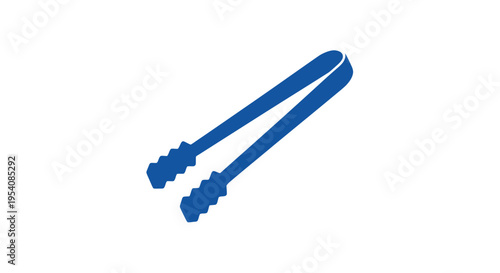 Blue Cable Ties on White Background.