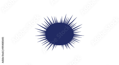 Blue Eyelashes Isolated on White Background.