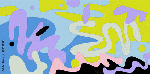 Abstract graphict pattern background vector 02