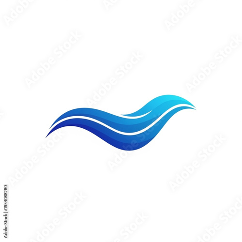 Free Download Blue Wavy Lines Abstract Design Element. - GFXLoad