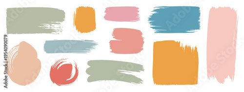 Crayon shape text box, color brush frame, kid doodle square and rectangle, chalk highlight scribble border, grunge texture, pastel vector banner