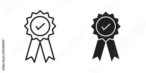 Accreditation icon logo vector. Set of line icons. flat designs