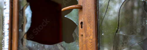 Theft Incident with Broken Glass Window