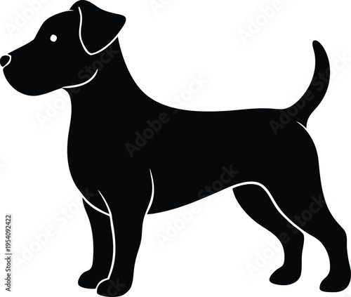 labrador retriever dog breed black silhouette