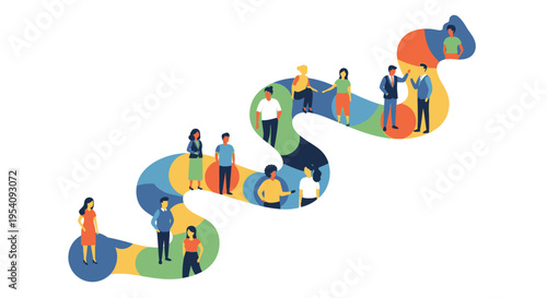 Diverse Community Path: People Connecting & Collaborating on a Winding Journey of Growth & Inclusion