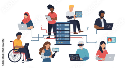 Inclusive Diverse Workforce Utilizing Digital Technology & Data Network: Collaboration & Innovation