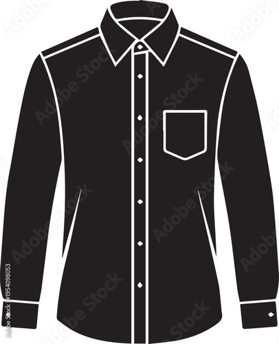 Formal Button Down Dress Shirt Silhouettes