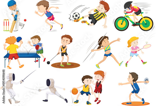 children playing soccer