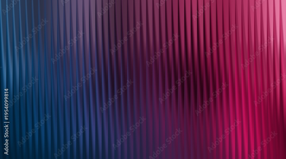 Obraz premium Abstract background featuring vertical lines in a smooth gradient of blue to magenta color tones