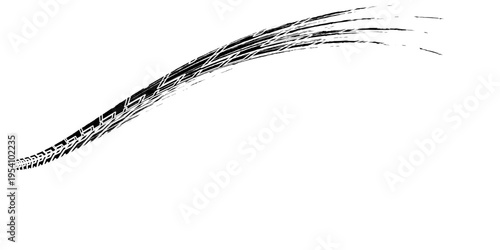 Auto tire tread grunge element. Car and motorcycle tire pattern, wheel tyre tread track. Black tyre print.