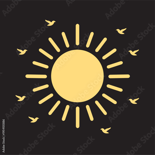 This vector design of an ancient sun image is full of meaning and is very suitable to be used as a poster for the activity.
