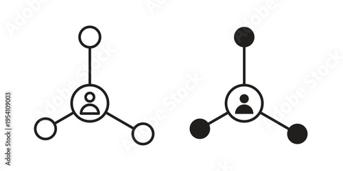 Network icon logo vector. Set of line icons. flat designs