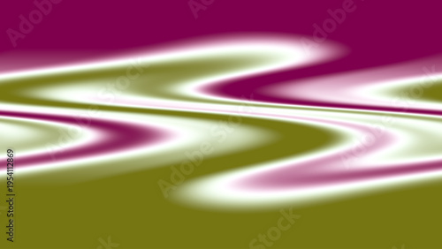 Abstract optical illusion background with magenta olive green white pink swirling wavy lines, dynamic fluid motion, and vibrant geometric decorative layout