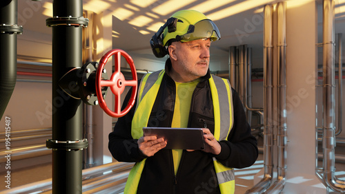 Konstfotografi Industrial maintenance, pipeline inspection