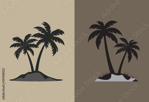 coconut tree silhouette