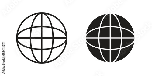 Web icon logo vector. Set of line icons. flat designs