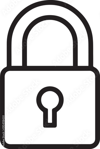 Simple black silhouette illustration of a closed briefcase with a handle, vector icon