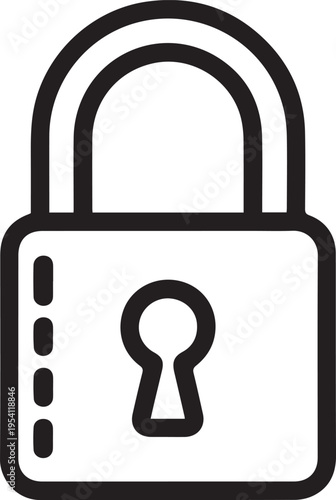 Simple black silhouette illustration of a closed briefcase with a handle, vector icon