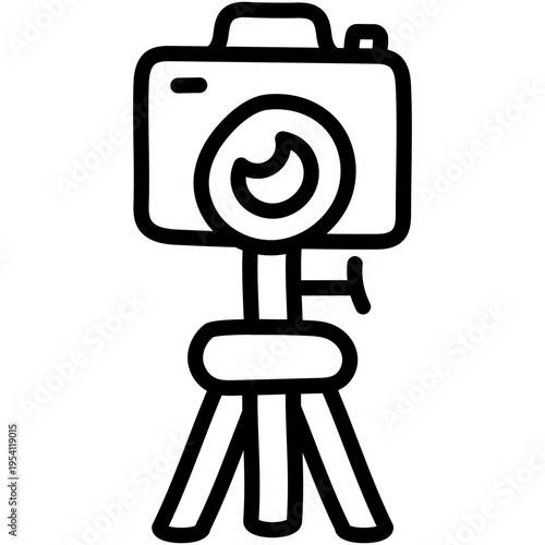  style of tripod camera, photographic equipment