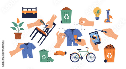 Repair, Reuse, Recycle: Empowering a Sustainable, Eco-Friendly, and Circular Economy Lifestyle