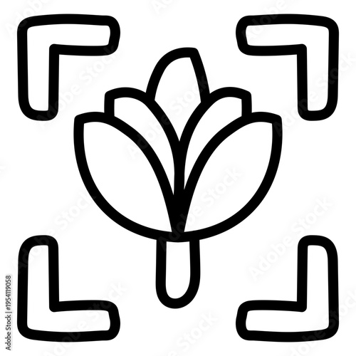 An icon style of macro photo 